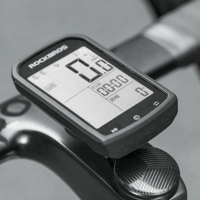 2. Rockbros WT-2 Fahrradcomputerhalterung mit AirTag-Ablagefach – Schwarz