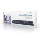 8. GEMBIRD KB-U-103-RU Tastatur (USB 2.0; (US); schwarz)