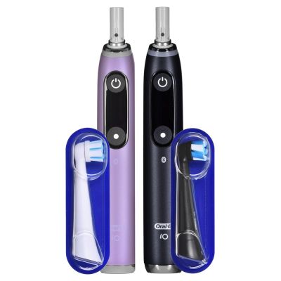 22. Braun Oral-B iO 9N Elektrische Zahnbürsten-Set DUO SCHWARZ ONYX & ROSÉ QUARTZ