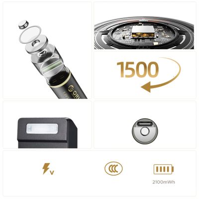 3. Orico Ener-G EG5C Lithium-Batterie 1,5 V 2100 mWh AA USB-C wiederaufladbare Batterie 4 Stück.