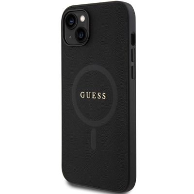 2. Guess GUHMP15MPSAHMCK iPhone 15 Plus 6,7" schwarz/schwarzes Hardcase Saffiano MagSafe