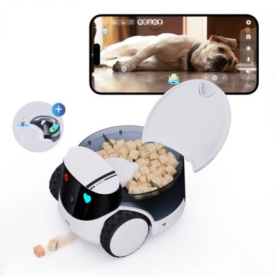 3. ENABOT ROLA PetPal WH287304 5MP, Micro SD 256GB (Haustierroboter: Kamera, Futterspender)