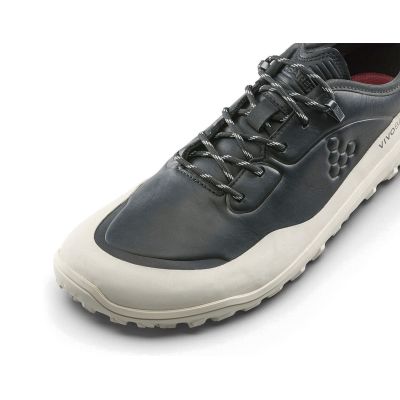 2. Vivobarefoot TRACKER LEATHER AT LOW Herrenschuhe Obsidian/Weiß (309534-04)