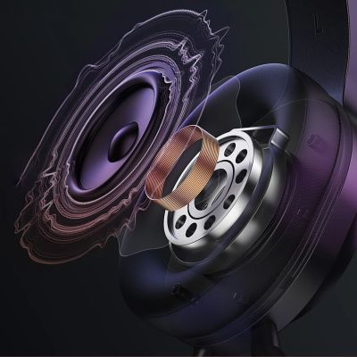 8. QCY V200 Pro Kabelgebundenes Gaming-Headset mit 7.1-Sound und abnehmbarem Mikrofon – Schwarz