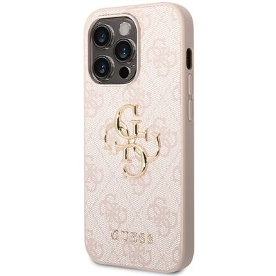 2. Guess 4G Big Metal Logo Hülle für iPhone 15 Pro – Rosa