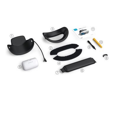6. BoboVR P4U Kopfband mit Akku für PICO 4 Ultra und Ultra Enterprise – Weiß und Schwarz