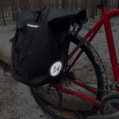 22. Wozinsky Wasserdichte Fahrradtasche 25L Schwarz (WBB24BK)