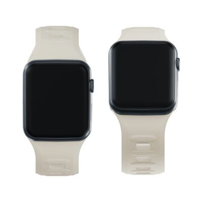 7. 3mk Silikon- Watch für Apple Watch 42/44/45/49 mm – Beige