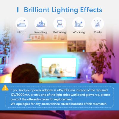 2. Meross MSL320 LED-Streifenleuchten, universeller LED-Streifen 5 mm