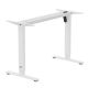 12. ERGO OFFICE ELEKTRISCHER SCHREIBTISCH, HÖHENVERSTELLBAR BIS 1160 MM, MAX. 80 KG, OHNE TISCHPLATTE FÜR ARBEIT IM SITZEN UND STEHEN, WEISS ER-400 W
