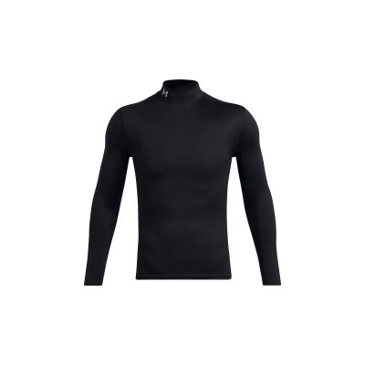 Under Armour UA CG Elite Mock Herren Langarm-Sport-T-Shirt Schwarz (1386942-001)