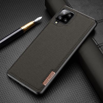 16. Dux Ducis Fino Hülle ist mit Nylon überzogen Samsung Galaxy A42 5G grün