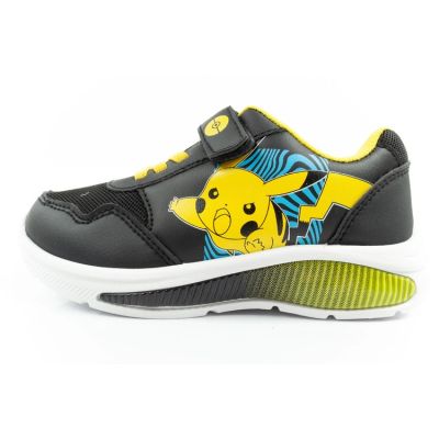 2. Leomil Pokemon Kinder Sportschuhe Sneakers leicht mit Klettverschluss schwarz gelb