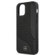 6. Mercedes Leder Perforated Area Case für iPhone 12 mini - Schwarz