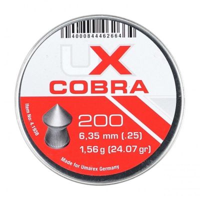 6,35 Umarex Cobra Spitzgerippte Pellets 200 Stk.