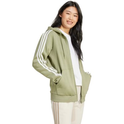 12. adidas Essentials 3-Streifen Fleece-Sweatshirt mit durchgehendem Reißverschluss W JP2352