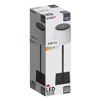 2. Avide ABLDL-USB-B-4W LED-Tischleuchte G Schwarz, Weiß