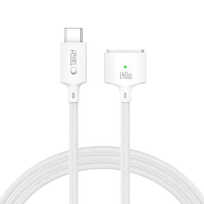 9. Tech-Protect MMC01 Ultraboost USB-C / USB-C MagSafe 3 140W 200cm Kabel für MacBook - Weiß