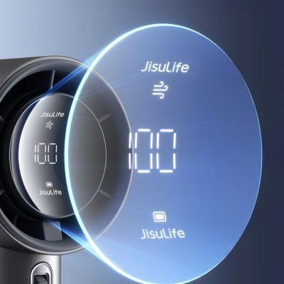 7. Jisulife Handventilator Pro1 S 5000mAh FA53PRO Tragbarer Mini-Gebläse-USB-Metallventilator - Dunkelgrau