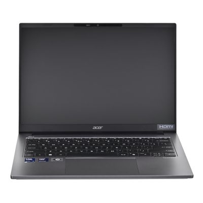 Acer TravelMate P4 TMX414-51-TCO Ultra 5 228V 14" WUXGA IPS300n U5 228V 32GB LPDDR5X SSD512 Intel Arc 130V Grafik WLAN+BT LAN Kamera 1080p 65Wh W11Pro Stahlgrau 3 Jahre Vor-Ort-Service