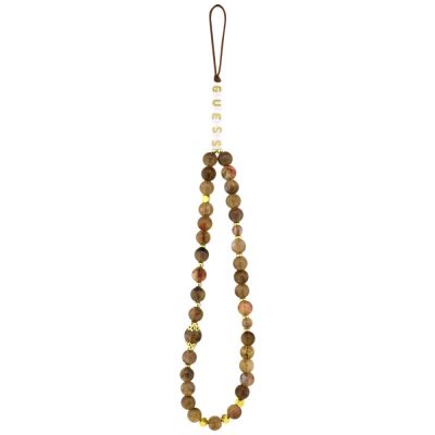 2. Guess 4G Strap Triangle Logo MagSafe Hülle für iPhone 17 Pro - braun