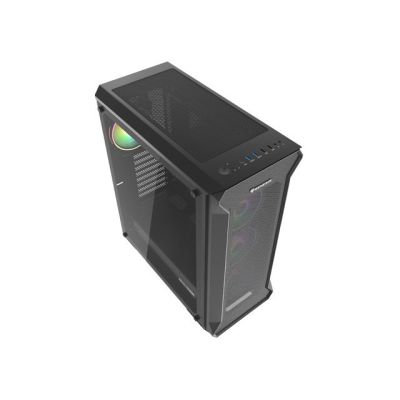 33. NATEC Genesis Irid 505 ARGB NPC-1518 Gehäuse (ATX, Micro-ATX, Mini-ITX; Schwarz)