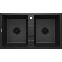 Granitspüle, 2 Becken, ZQE_G203 5908212081365