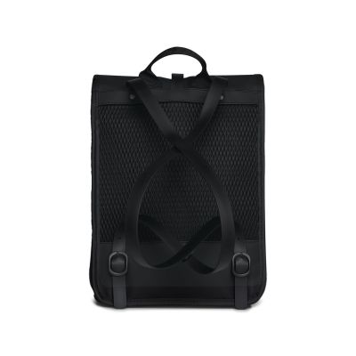 2. Rains Rolltop Rusksack Mesh Mini Schwarz W3 Rucksack 13350 01