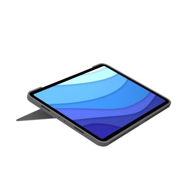5. Logitech Combo Touch QWERTZ Deutscher Smart Connector Grau