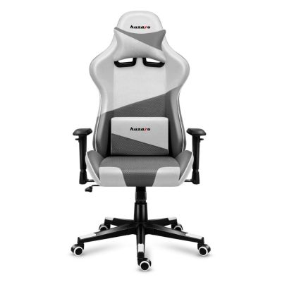 24. Huzaro Force 6.2 Gaming-Stuhl aus weißem Netzgewebe