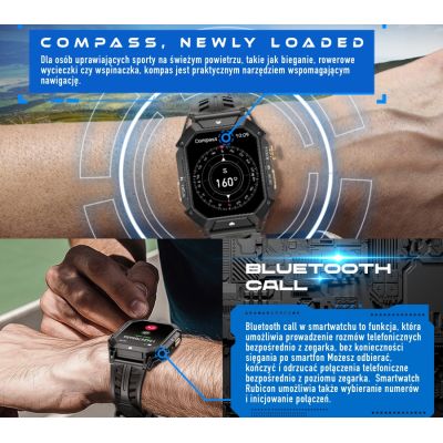 8. Rubicon RNCF24-2 GRAU Herren-Smartwatch