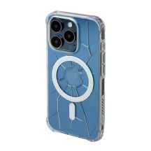 MagSafe Kingxbar PQY Crack Series Silikonhülle für iPhone 15 Pro Max – Transparent