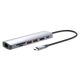 Manhattan 153966 Kabelgebundene Dockingstation USB 3.2 Gen 2 (3.1 Gen 2) Typ-C Silber