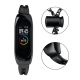 7. Metallarmband für Xiaomi Mi Band 3 / 4 / 5 / 6 Band Strap - Schwarz
