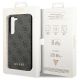 8. Guess GUHCS23SG4GFGR S23 S911 Grau/Grau Hardcase 4G Metal Gold Logo