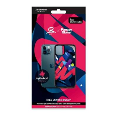 4. PanzerGlass ClearCase antibakterielle Mikael B Limited Artist Edition Hülle für iPhone 11 Pro Max – mehrfarbig