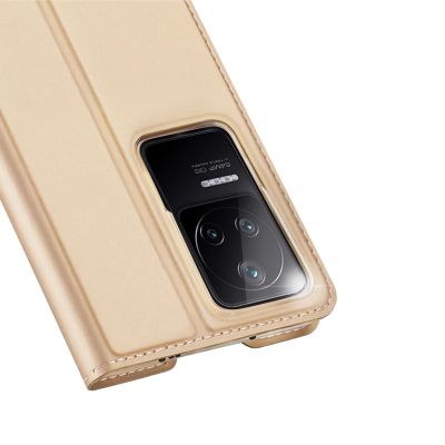 3. Dux Ducis Skin Pro Holster Cover Flip Cover für Xiaomi Poco F4 5G Gold