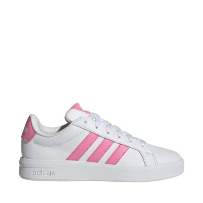Adidas Grand Court 3.0 Kinderschuhe weiß und rosa HP3528