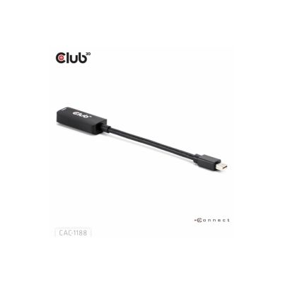 CLUB3D CAC-1188 Kabeladapter 0,09 m Mini DisplayPort HDMI Schwarz