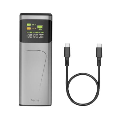 6. Hama Hochleistungs-Lithium-Ionen-Akku (Li-Ion) 20000 mAh, Grau
