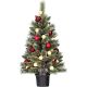 2. Dekorativer Weihnachtsbaum Kaprun im 20-LED-Topf mit Kugeln, Höhe: 90 cm