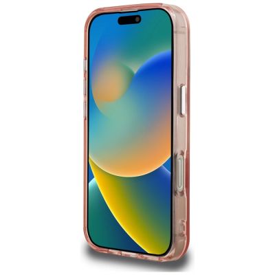 5. Karl Lagerfeld IML Aquarelle Choupette & Logo iPhone 16 Pro Hülle – Rosa