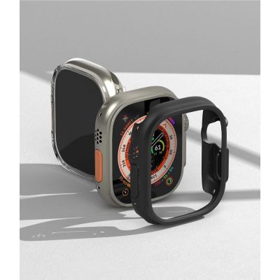 9. Ringke Slim 2er-Pack Hüllen für Apple Watch Ultra 1/2 (49 mm) – Klar und Mattschwarz