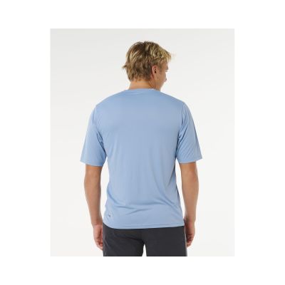 3. Herren Lycra RIP CURL Icons Of Surflite UPF Kurzarmhemd blau