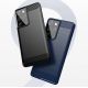 6. Carbon Case Flexibel Handyhülle TPU Schutzhülle für Samsung Galaxy S21 Ultra 5G blau