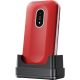 8. Doro Leva L20 7,11 cm (2,8") 132 g Rot, Weiß Funktionsfähiges Handy