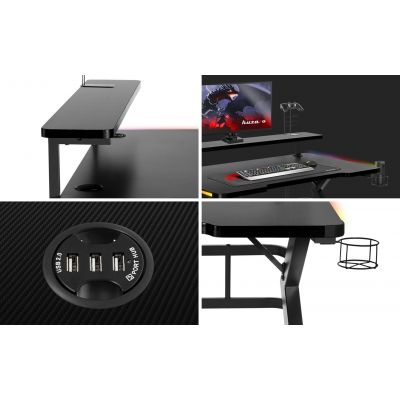8. Huzaro Hero 5.0 RGB Gaming-Schreibtisch