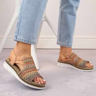 5. Bequeme Rieker W RKR669 mehrfarbige Sandalen