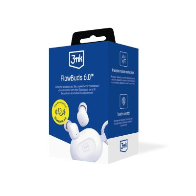 12. TWS 3mk FlowBuds 6.0 Kabellose Kopfhörer – Weiß