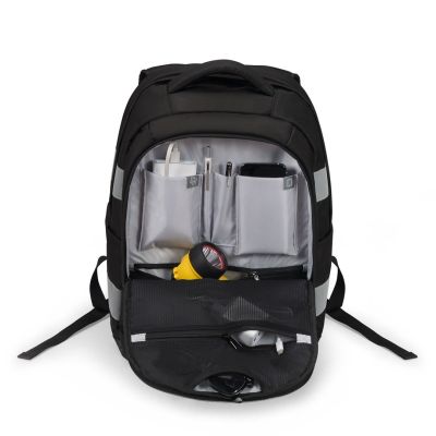 5. DICOTA Hi-Vis V2 Rucksack Schwarz Polyethylenterephthalat (PET), thermoplastische Polyurethan-Elastomere (TPU)